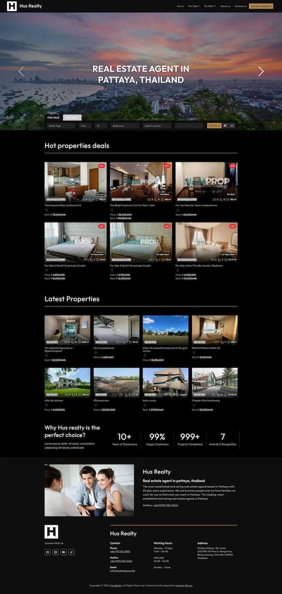 Ready made real estate websites